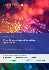 Cover der neuen Lünendonk-Studie „IT-Modernisierung zwischen Legacy, Cloud und KI“